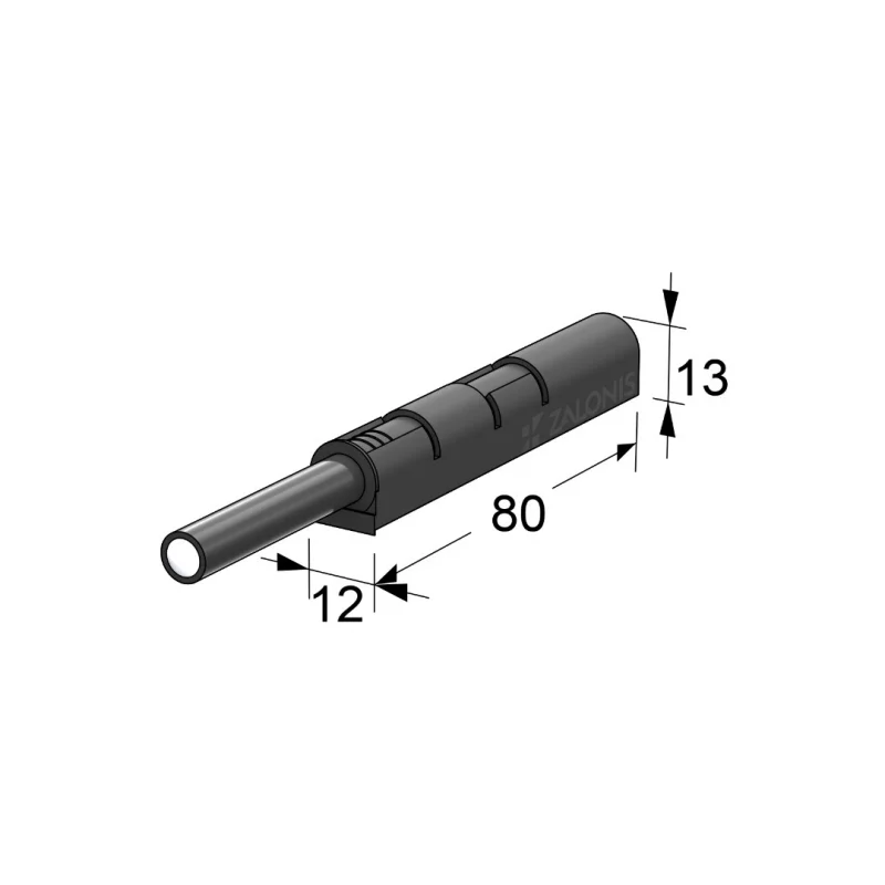 PUSH TO OPEN INDAUX / 2.25Kg ΔΥΝΑΜΗ / ΑΝΘΡΑΚΙ