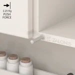 PUSH TO OPEN INDAUX ΧΩΝΕΥΤΟ / 2.25 Kg / ΓΚΡΙ ΑΝΟΙΚΤΟ