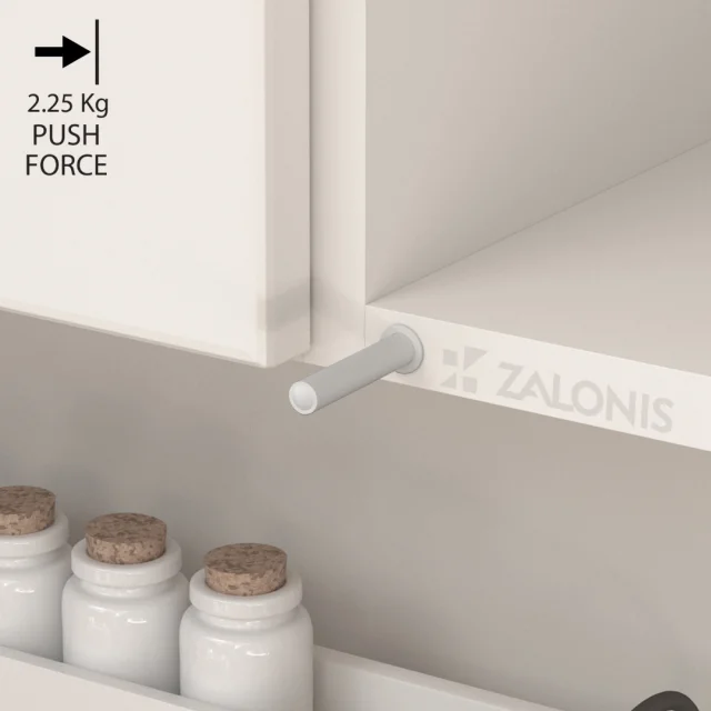 PUSH TO OPEN INDAUX ΧΩΝΕΥΤΟ / 2.25 Kg / ΓΚΡΙ ΑΝΟΙΚΤΟ