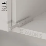 PUSH TO OPEN INDAUX / 2.25Kg ΔΥΝΑΜΗ / ΓΚΡΙ ΑΝΟΙΚΤΟ