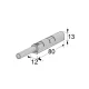 PUSH TO OPEN INDAUX / 2.25Kg ΔΥΝΑΜΗ / ΓΚΡΙ ΑΝΟΙΚΤΟ