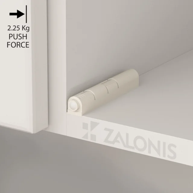 PUSH TO OPEN INDAUX / 2.25Kg ΔΥΝΑΜΗ / ΛΕΥΚΟ