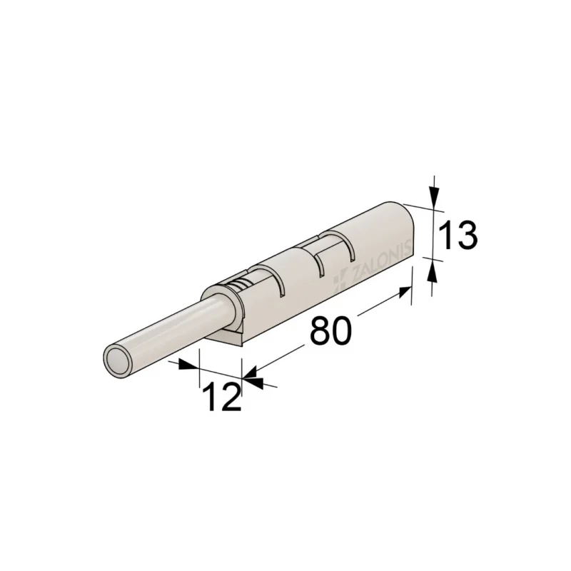 PUSH TO OPEN INDAUX / 2.25Kg ΔΥΝΑΜΗ / ΛΕΥΚΟ