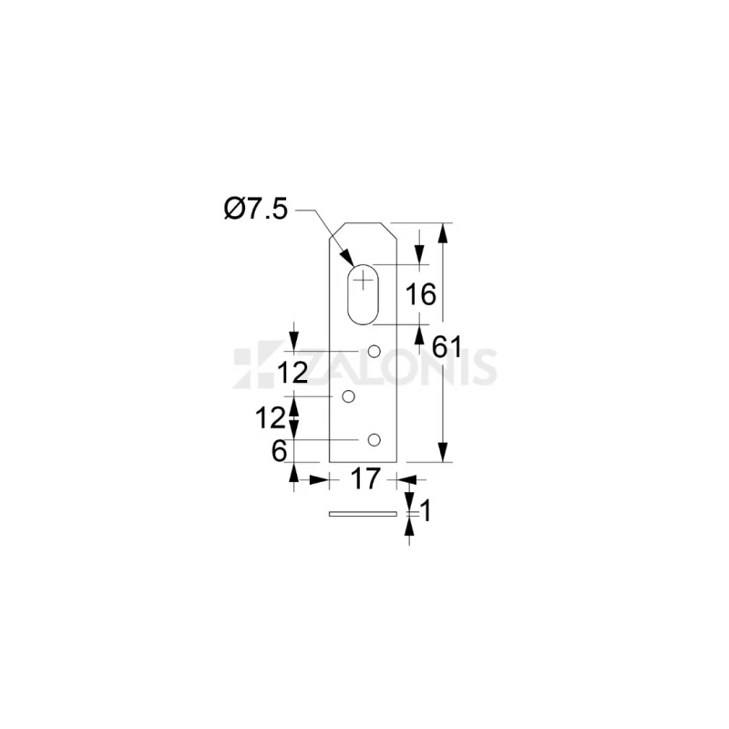 ΑΝΑΡΤΗΡΑΣ 6x1.7 cm / ΓΑΛΒΑΝΙΖΕ ΑΝΑΡΤΗΡΑΣ 6x1.7 cm / ΓΑΛΒΑΝΙΖΕ