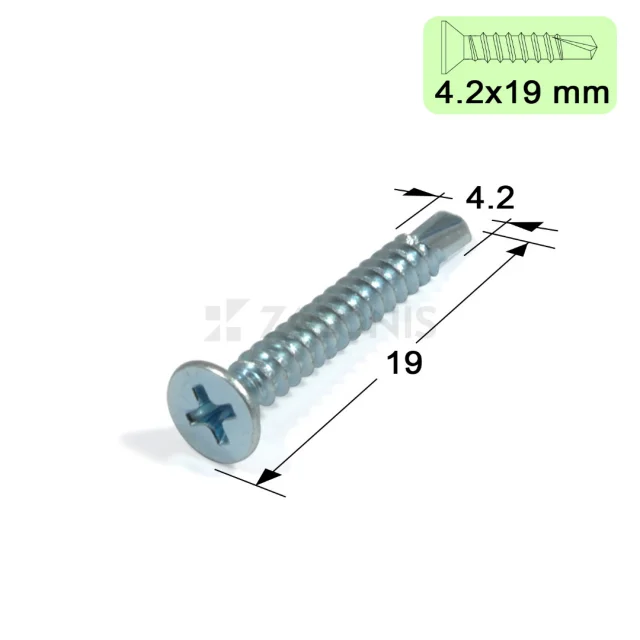 ΤΡΥΠΑΝΟΒΙΔΑ ΑΥΤΟΔΙΑΤΡΗΤΗ / 4.2x19 mm / ΓΑΛΒΑΝΙΖΕ