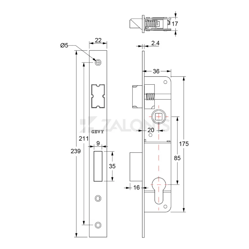 ΚΛΕΙΔΑΡΙΑ ΑΣΦΑΛΕΙΑΣ ΣΤΕΝΗ GEVY 20mm / ΝΙΚΕΛ ΜΑΤ ΚΛΕΙΔΑΡΙΕΣ ΑΣΦΑΛΕΙΑΣ ΣΤΕΝΕΣ