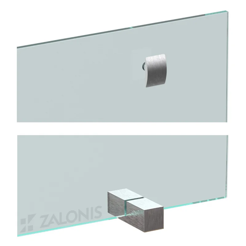 ΚΑΛΥΨΗ ΤΖΑΚΙΟΥ ΜΟΝΟΦΥΛΛΗ / ΓΥΑΛΙ / 90x50 cm / ΝΙΚΕΛ ΜΑΤ