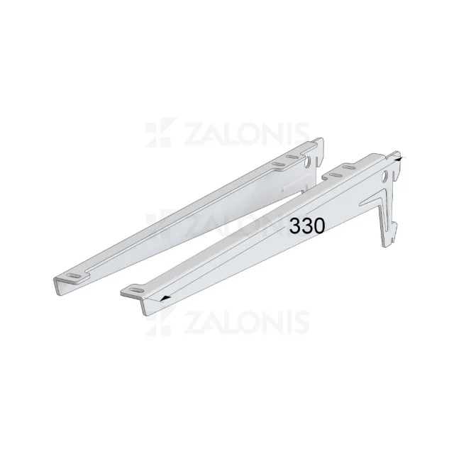 ΒΡΑΧΙΩΝΑΣ ELEMENT SYSTEM ΓΩΝΙΑΚΟΣ 330 mm (ΑΡ&ΔΕ) / ΛΕΥΚΟ