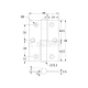 ΓΑΛΛΙΚΟ ΑΝΟΞΕΙΔΩΤΟ ΤΕΤΡΑΓΩΝΟ 65x90 mm / ΔΕΞΙ