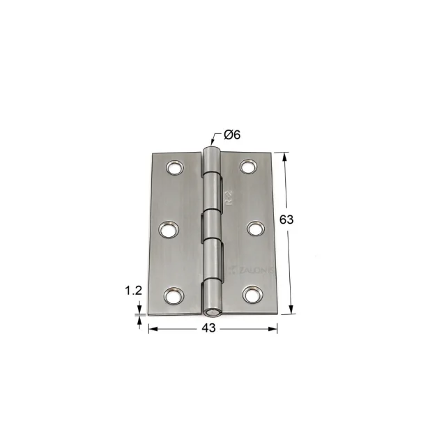 ΜΕΝΤΕΣΕΣ ΠΛΑΚΕ / ΙΝΟΞ 201 / 63x43x1.2 mm