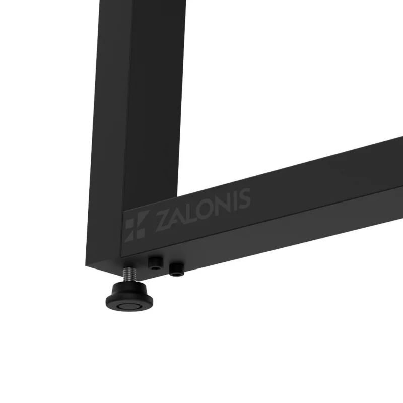 ΠΟΔΙ ΤΡΑΠΕΖΙΟΥ Δ m.657 50x30 / Υ. 737 / ΜΑΥΡΟ ΜΑΤ