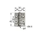 ΜΕΝΤΕΣΕΣ ΠΛΑΚΕ / ΙΝΟΞ 304/A2 / 40x30 mm
