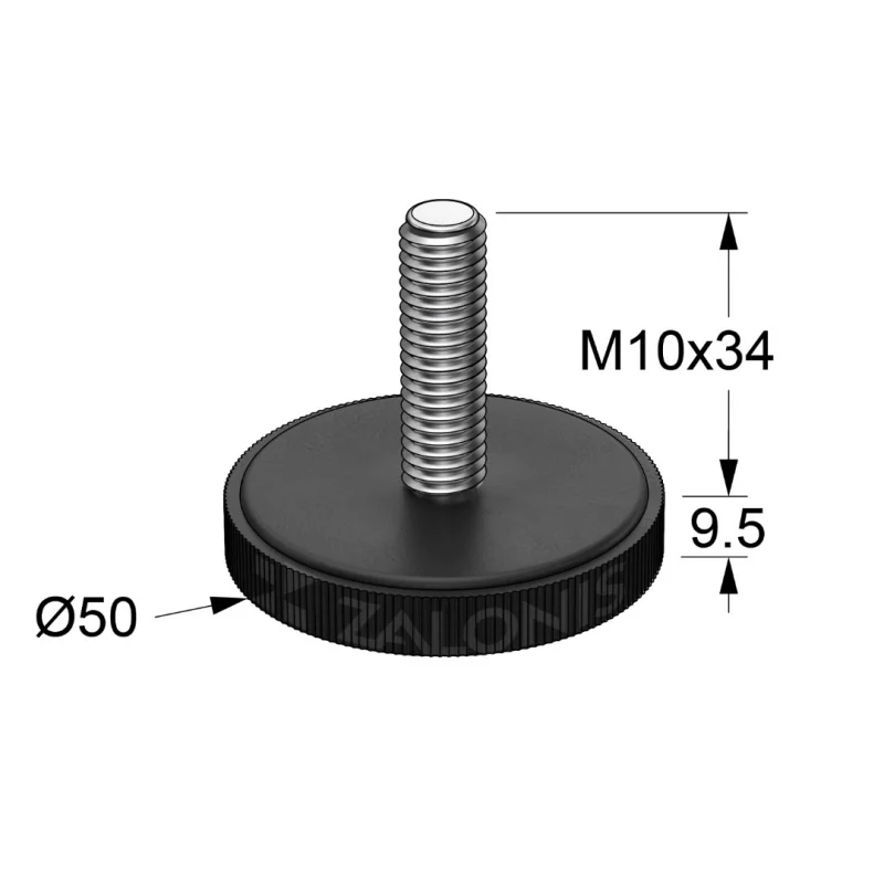 ΡΕΓΟΥΛΑΤΟΡΟΣ M10x34 / Υ.38 / Φ.50