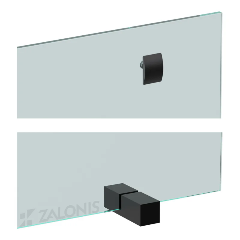 ΚΑΛΥΨΗ ΤΖΑΚΙΟΥ ΜΟΝΟΦΥΛΛΗ / ΓΥΑΛΙ / 90x50 cm / ΜΑΥΡΟ