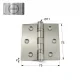ΜΕΝΤΕΣΕΣ ΠΛΑΚΕ 75x75 mm / ΙΝΟΞ