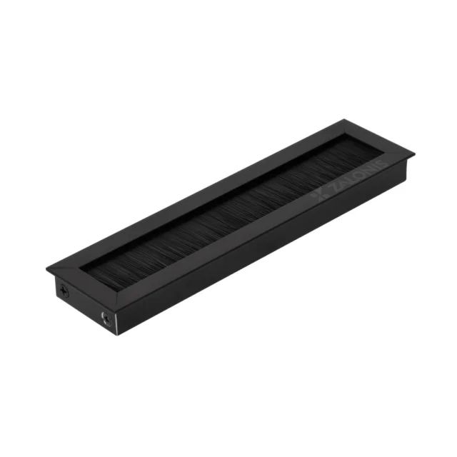 ΔΙΟΔΟΣ ΚΑΛΩΔΙΩΝ ΜΕ ΒΟΥΡΤΣΑΚΙ / 180x51 mm / ΜΑΥΡΟ ΜΑΤ
