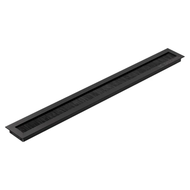 ΔΙΟΔΟΣ ΚΑΛΩΔΙΩΝ ΜΕ ΒΟΥΡΤΣΑΚΙ / 450x51 mm / ΜΑΥΡΟ ΜΑΤ