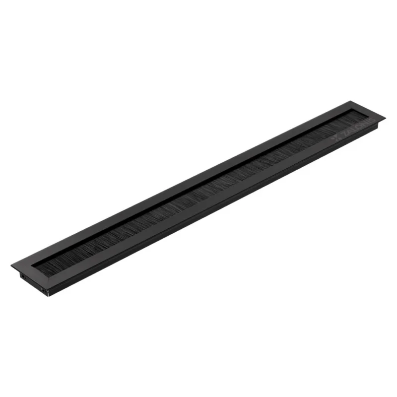 ΔΙΟΔΟΣ ΚΑΛΩΔΙΩΝ ΜΕ ΒΟΥΡΤΣΑΚΙ / 450x51 mm / ΜΑΥΡΟ ΜΑΤ