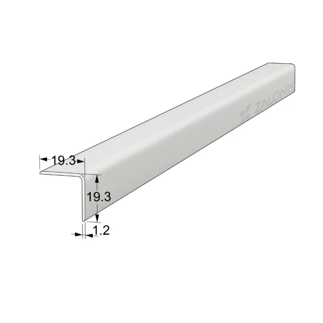 ΠΛΑΣΤΙΚΟ ΠΡΟΦΙΛ ΓΩΝΙΑ 20x20 mm - 280cm / ΛΕΥΚΟ 