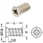 ΒΙΔΕΣ ΕΠΙΠΛΩΝ PZ2 6,2x16mm