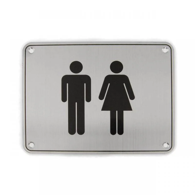 ΣΗΜΑΝΣΗ ΤΕΤΡ. WC ΑΓΟΡΙ ΚΟΡΙΤΣΙ 130x170 ΑΝΟΞΕΙΔΩΤΕΣ ΕΝΔΕΙΞΕΙΣ ΧΩΡΩΝ