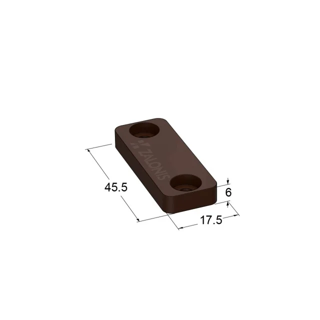 ΑΝΤΙΚΡΙΣΜΑ ΜΑΓΝΗΤΗ m.612 / 6x17x45 / ΚΑΦΕ