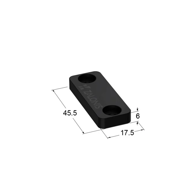 ΑΝΤΙΚΡΙΣΜΑ ΜΑΓΝΗΤΗ m.612 / 6x17x45 / ΜΑΥΡΟ