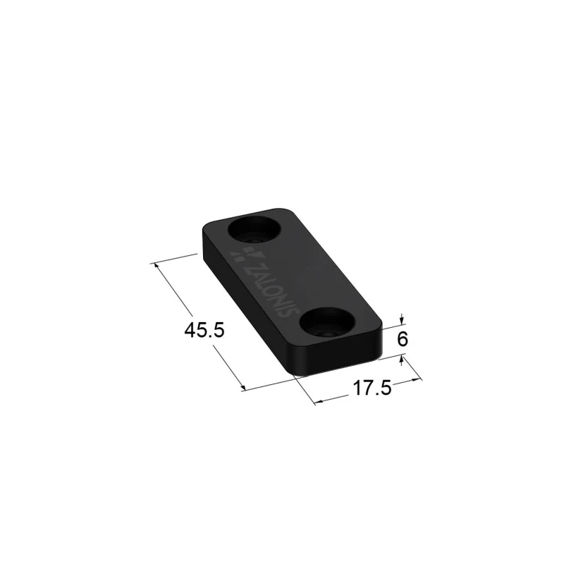ΑΝΤΙΚΡΙΣΜΑ ΜΑΓΝΗΤΗ m.612 / 6x17x45 / ΜΑΥΡΟ