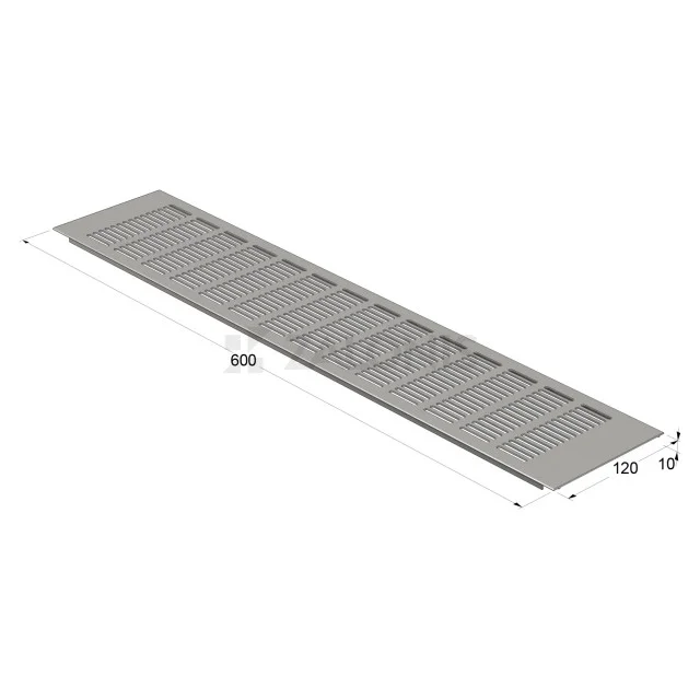 ΠΕΡΣΙΔΑ ΕΞΑΕΡΙΣΜΟΥ 12x60 cm / ΑΛΟΥΜΙΝΙΟ ΜΑΤ