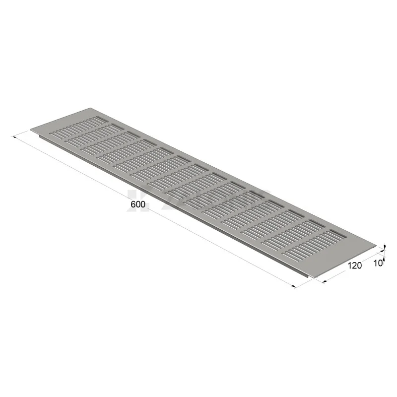 ΠΕΡΣΙΔΑ ΕΞΑΕΡΙΣΜΟΥ 12x60 cm / ΑΛΟΥΜΙΝΙΟ ΜΑΤ