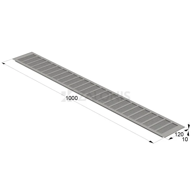 ΠΕΡΣΙΔΑ ΕΞΑΕΡΙΣΜΟΥ 12x100 cm / ΑΛΟΥΜΙΝΙΟ ΜΑΤ