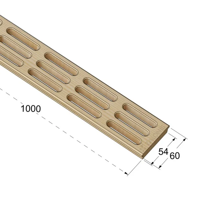 ΞΥΛΙΝΗ ΠΕΡΣΙΔΑ ΕΞΑΕΡΙΣΜΟΥ 6x100cm / ΔΕΣΠΟΤΑΚΙ