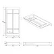 ΚΟΥΤΑΛΟΘΗΚΗ MODULAR / 23.5x48.7cm / 1Φ / ΑΝΘΡΑΚΙ  ΚΟΥΤΑΛΟΘΗΚEΣ MODULAR