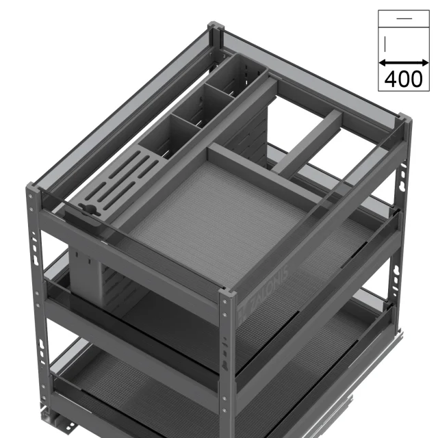 ΤΡΙΠΑΤΟ EMKW ΑΝΘΡΑΚΙ ΜΕ ΤΖΑΜΙ / ΕΡΜΑΡΙΟ 40 cm