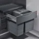 ΚΑΔΟΣ HAILO ΣΥΡΟΜΕΝΟΣ /  28 ltr (12+2x8) / ΕΡΜΑΡΙΟ 50 / ΑΝΘΡΑΚΙ ΚΑΔΟΙ ΑΠΟΡΡΙΜΑΤΩΝ ΣΥΡΟΜΕΝΟΙ