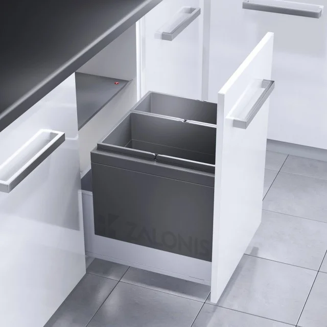 ΚΑΔΟΣ HAILO ΣΥΡΤΑΡΙΟΥ AS Triple XL / 46 Ltr (28+18) / ΕΡΜΑΡΙΟ 50 cm ΚΑΔΟΣ HAILO ΣΥΡΤΑΡΙΟΥ AS Triple XL / 46 Ltr (28+18) / ΕΡΜΑΡΙΟ 50 cm