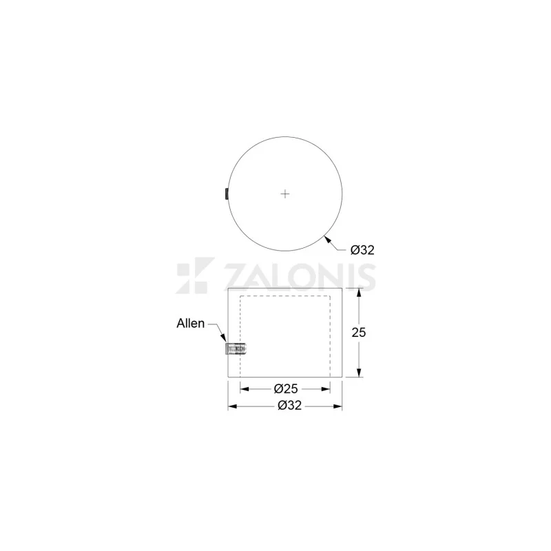 ΑΚΡΟ m.225 Φ.25 / Α10 / ΜΑΥΡΟ ΜΑΤ