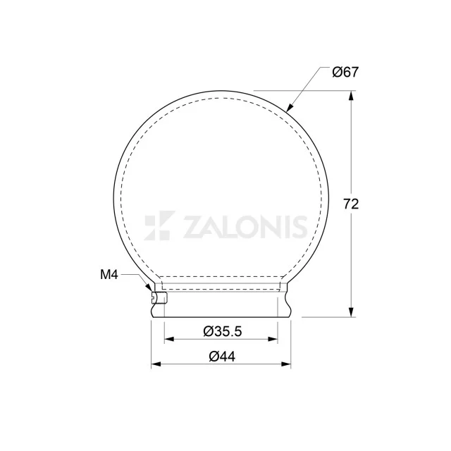 ΑΚΡΟ A7 SFERA / Φ.35 / ΝΙΚΕΛ ΜΑΤ