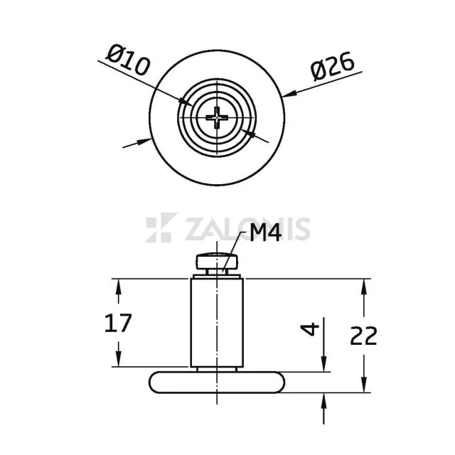 ΑΝΤΑΛΛΑΚΤΙΚΟ ΡΑΟΥΛΟ ΝΤΟΥΖΙΕΡΑΣ m.260 Φ.26 mm / 17 mm ΑΠΟΣΤΑΤΗΣ