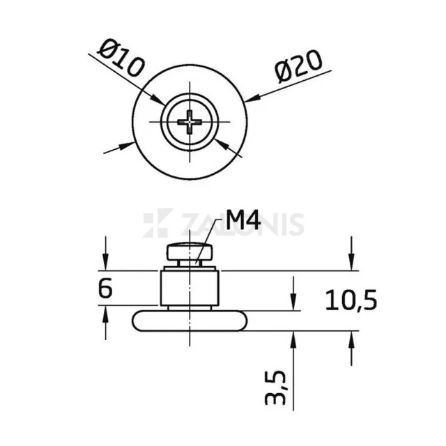 ΑΝΤΑΛΛΑΚΤΙΚΟ ΡΑΟΥΛΟ ΝΤΟΥΖΙΕΡΑΣ m.200 Φ.20 mm / 6 mm ΑΠΟΣΤΑΤΗΣ
