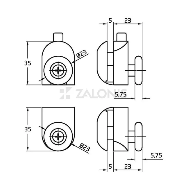 ΣΕΤ ΡΑΟΥΛΑ ΝΤΟΥΖΙΕΡΑΣ 01 - 23mm / ΓΚΡΙ