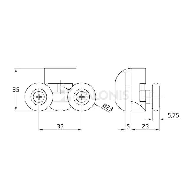 ΡΑΟΥΛΑ ΝΤΟΥΖΙΕΡΑΣ 04 - 23mm / ΓΚΡΙ