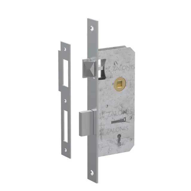 ΚΛΕΙΔΑΡΙΑ ΜΕΣΟΠΟΡΤΑΣ 40x75mm HALZ / ΤΕΤΡ-ΤΕΤΡ / ΑΣΗΜΙ