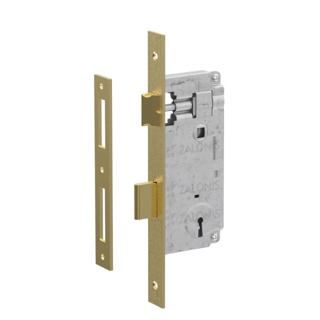 ΚΛΕΙΔΑΡΙΑ ΜΕΣΟΠΟΡΤΑΣ 40x75 GEVY / ΤΕΤΡ-ΤΕΤΡ / ΧΡΥΣΟ ΜΑΤ 