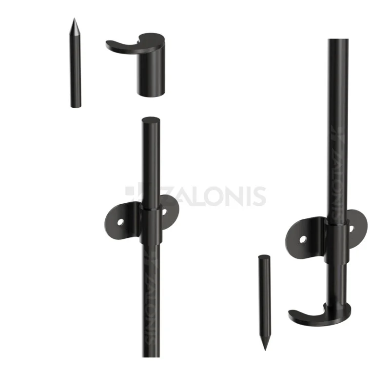 ΠΑΤΖΟΥΡΟΒΕΡΓΑ ΜΠΑΛΚΟΝΟΠΟΡΤΑΣ 160-230cm / ΜΑΥΡΟ ΠΑΝΤΖΟΥΡΟΒΕΡΓΕΣ
