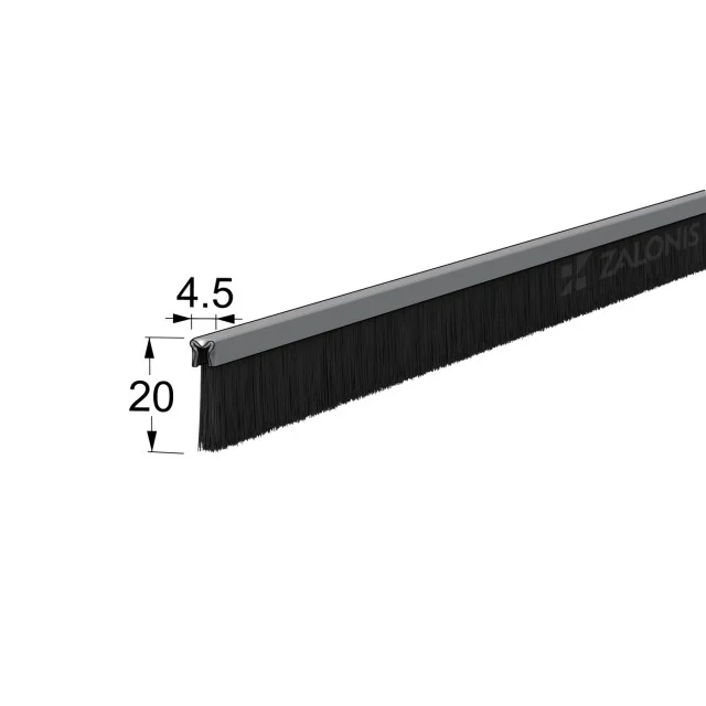 ΒΟΥΡΤΣΑΚΙ ΣΚΛΗΡΟ / 20 mm / 200 cm / ΜΑΥΡΟ