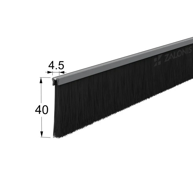 ΒΟΥΡΤΣΑΚΙ ΣΚΛΗΡΟ / 40 mm / 200 cm / ΜΑΥΡΟ