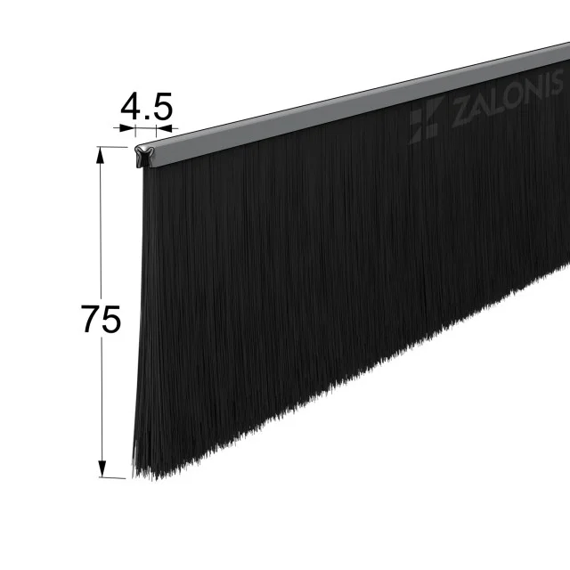 ΒΟΥΡΤΣΑΚΙ ΣΚΛΗΡΟ / 75 mm / 200 cm / ΜΑΥΡΟ