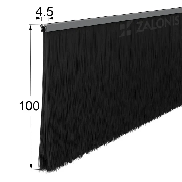 ΒΟΥΡΤΣΑΚΙ ΣΚΛΗΡΟ / 100 mm / 200 cm / ΜΑΥΡΟ