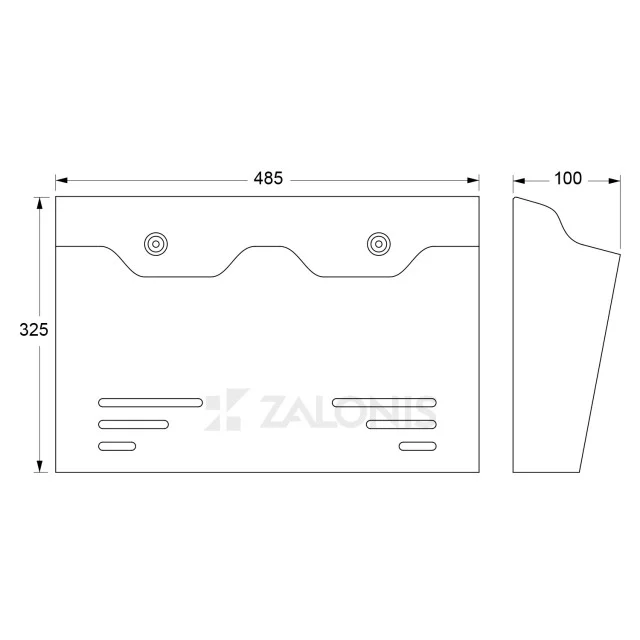 ΓΡΑΜΜΑΤΟΚΙΒΩΤΙΟ ΓΙΑ ΕΝΘΕΤΑ  48x32x10 / ΠΡΑΣΙΝΟ